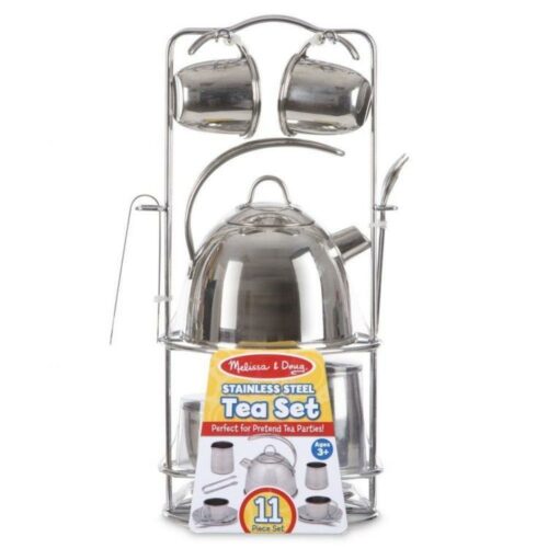 000772042512 Pretend Play Stainless Steel Tea Set