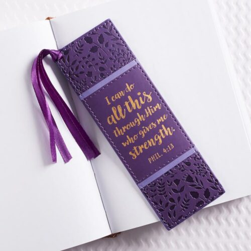 6006937138315 Philippians 4:13 LuxLeather Bookmark