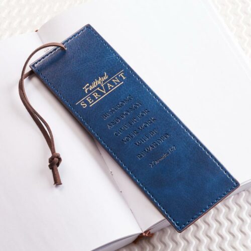 6006937139374 Faithful Servant LuxLeather Bookmark