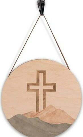 656200813362 Cross Maple Hanging