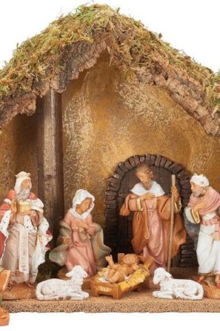 089945687972 Nativity Figures With Italian Stable