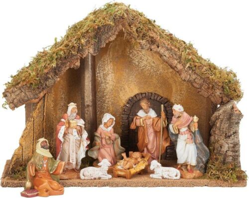 089945687972 Nativity Figures With Italian Stable