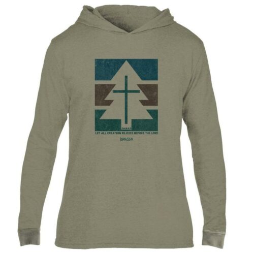 612978559062 Rejoice Pine Tree Hooded (Small T-Shirt)