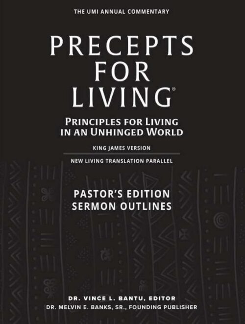 9798889761143 Precepts For Living 2024-2025 KJV NLT Parallel Pastors Edition Sermon Outli