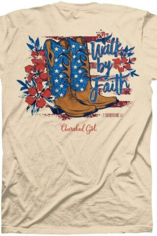 612978644461 Cherished Girl Walk By Faith Americana Boots (Small T-Shirt)