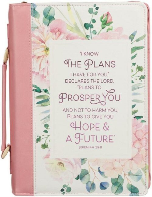 1220000326316 Fashion Vegan Leather Bible Cover for Women: I Know the Plans Inspirational Bibl