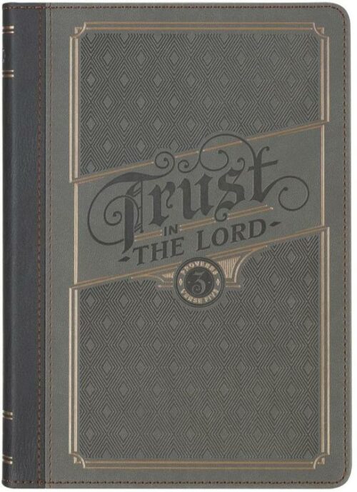 9781639526963 Trust In The Lord Charcoal Faux Leather Classic Journal Proverbs 3:5