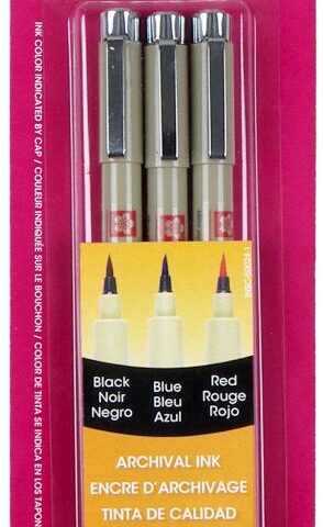 053482500247 PIGMA Micron Brush Pen 3 Piece Set