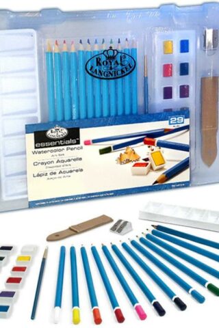 090672066206 Royal And Langnickel Watercolor Drawing Art Set