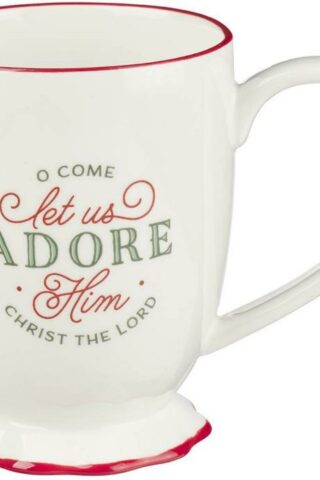 1220000329447 Large Novelty Inspirational Ceramic Coffee & Tea Mug for Women & Men: O Come Let