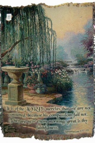 725734625656 Hour Of Prayer Tapestry Throw With Verse
