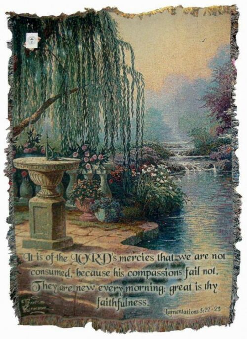 725734625656 Hour Of Prayer Tapestry Throw With Verse