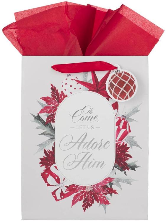1220000327016 Large Portrait Inspirational Scripture Christmas Gift Bag