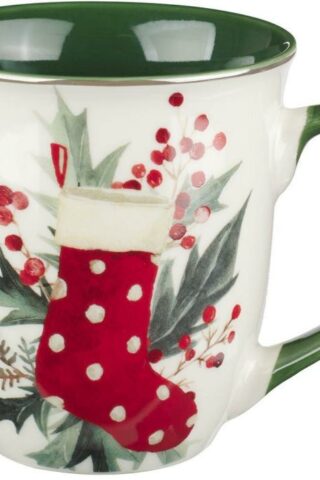 1220000328853 Two Piece Novelty Ceramic Christmas Coffee & Tea Mug Set for Men & Women: Inspir