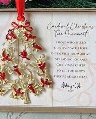 785525320504 Cardinal Christmas Tree Ornament