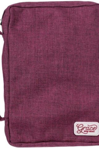 1220000320581 Value Poly-canvas Bible Cover Case for Women: Grace Upon Grace - John 1:16 Inspi