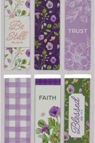 1220000324848 Colorful Inspirational Magnetic Scripture Bookmark Set for Women: Blessed
