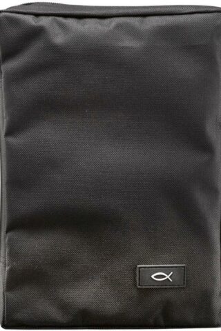 6006937054769 Promo Poly-Canvas Bible / Book Cover w/Fish Applique (Medium