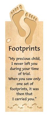 6006937067066 Footprints Magnetic Bookmark