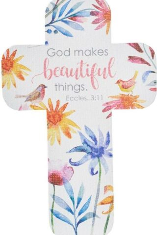 6006937138223 God Makes Beautiful Things Cross Bookmark Set  - Ecclesiastes 3:11