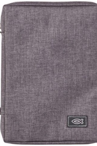 6006937139619 Canvas Bible Cover with Fish Symbol