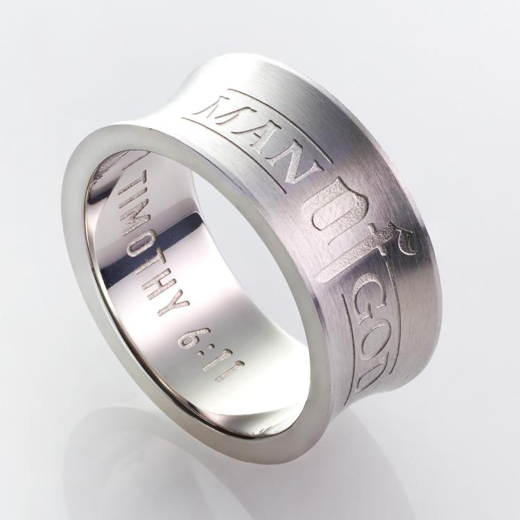 6006937145610 Man Of God Stainless Steel (Size 10 Ring)