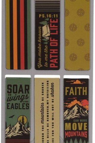 6006937156753 Magnetic Scripture Bookmark/Pagemarker Set for Men & Women: Scenic Mountains - S