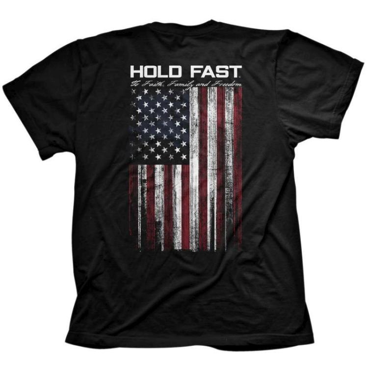 612978528549 Hold Fast American Flag (XL T-Shirt)
