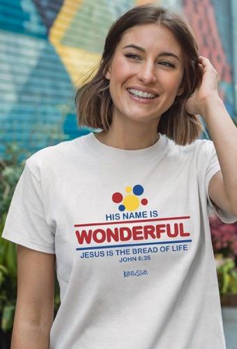 612978643082 His Name Is Wonderful (XL T-Shirt)