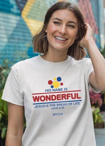 612978643099 His Name Is Wonderful (2XL T-Shirt)