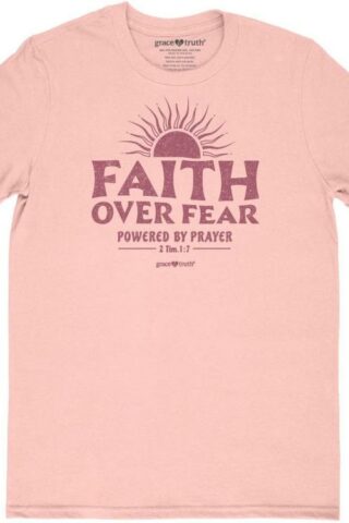 612978644768 Faith Over Fear Powered By Prayer (3XL T-Shirt)