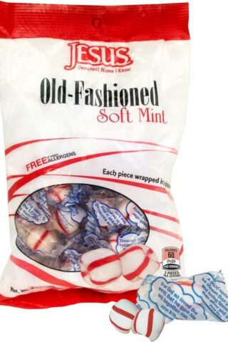 641520088057 Old Fashion Soft Peppermint Candy Bag 28 Pieces