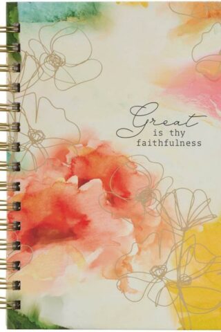 9781639521234 Journal w/Scripture for Women Great is Thy Faithfulness Watercolor Red/Yellow 19