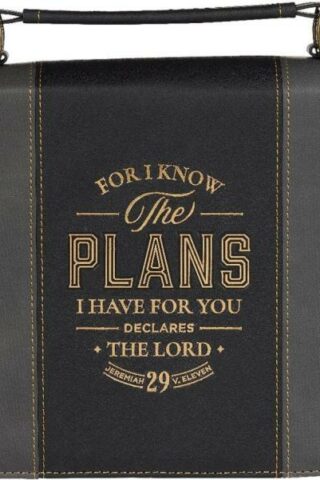 1220000327320 Classic Vegan Leather Bible Cover for Men & Women: Know The Plans