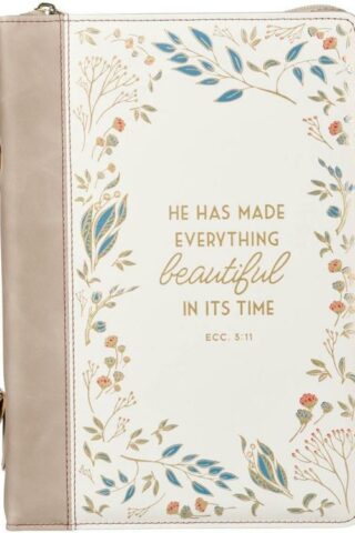 1220000327382 Fashion Premium Vegan Leather Inspirational Bible Cover for Women: Everything Be