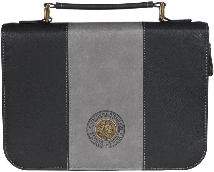 1220000327849 Classic Premium Vegan Leather Inspirational Bible Cover for Men & Women: Strong