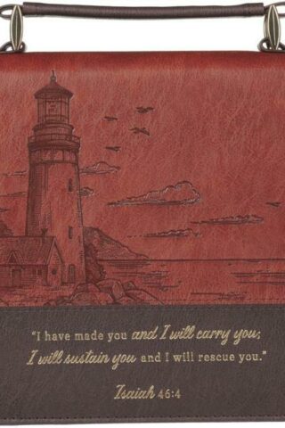 6006937170612 Premium Classic Vegan Leather Inspirational Bible Cover for Men & Women: I Will